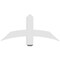 Ekena Millwork Bellingham Architectural Grade PVC Gable Bracket, 36"W x 16 1/2"H x 4"D x 4"F, 11/12 Pitch GBP036X17X0404BEL00 - alternate 2